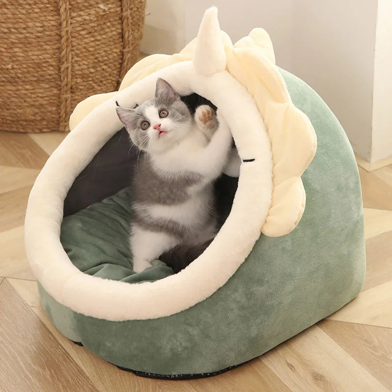 Lit cocoon en coton pour chat | Confort et design adorable