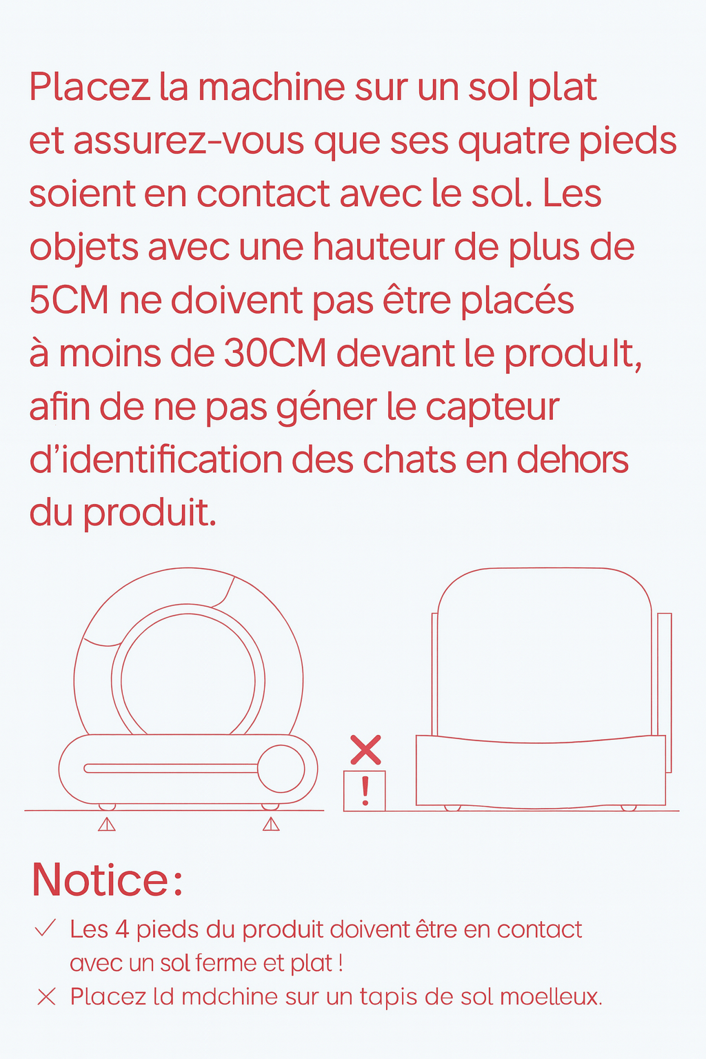 Litière Automatique Intelligente WiFi 2.4GHz | Litière Fermée Auto-Nettoyante avec Désodorisant et Contrôle App