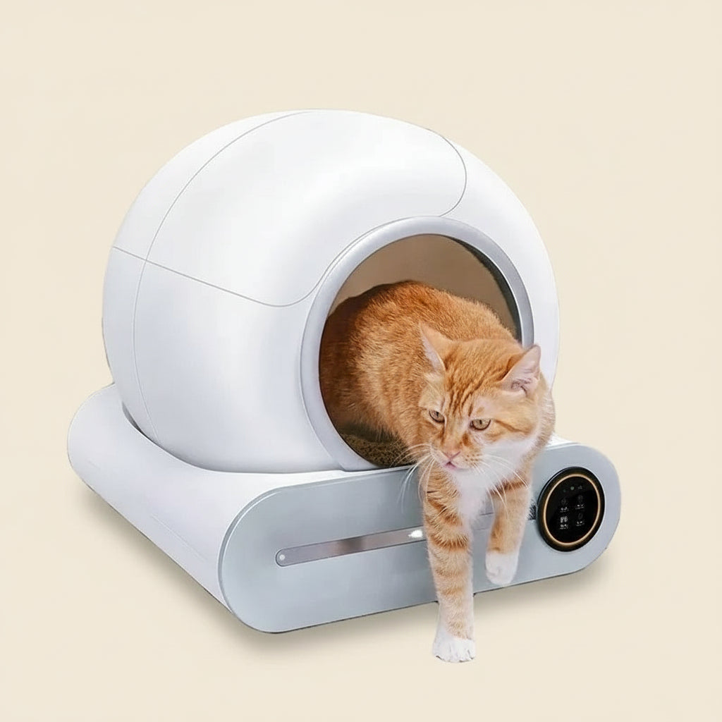 Litière Automatique Intelligente WiFi 2.4GHz | Litière Fermée Auto-Nettoyante avec Désodorisant et Contrôle App