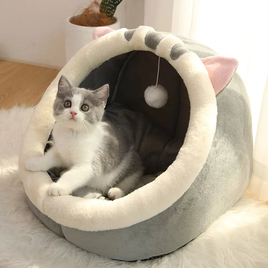 Lit cocoon en coton pour chat | Confort et design adorable