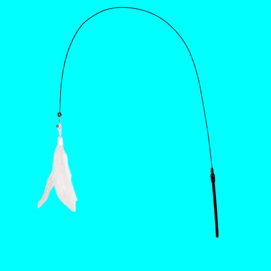 Jouet à plumes interactif pour chat avec ventouse et clochette