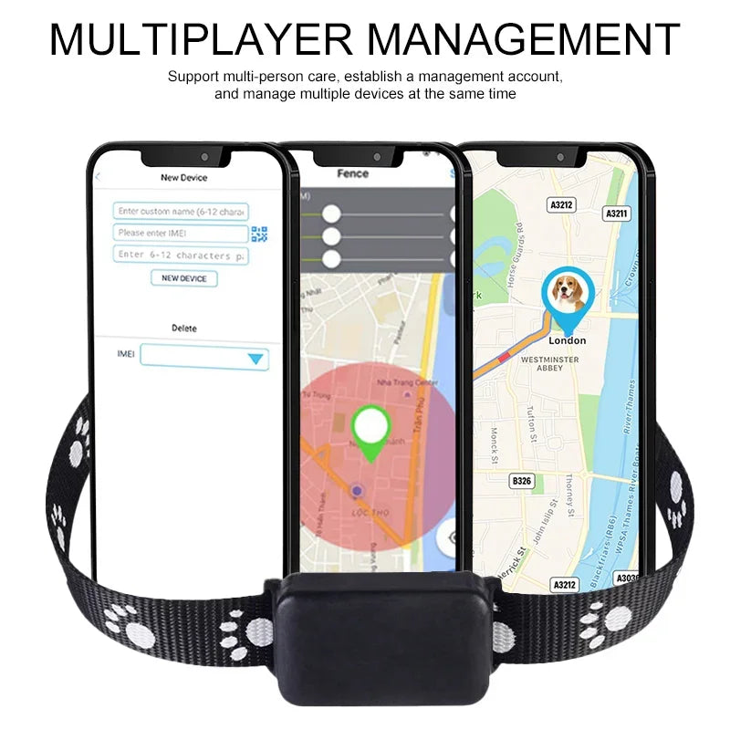 GPS tracker pour animaux | Collier intelligent pour chats et chiens avec localisation en temps Réel