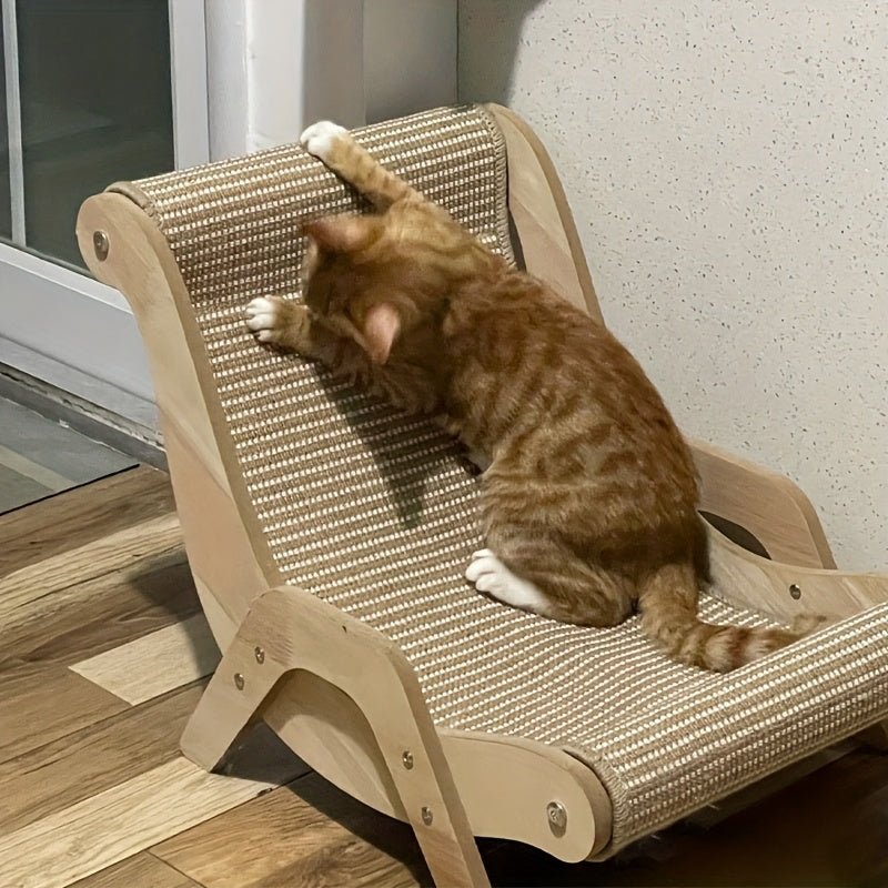 Hamac 2-en-1 pour chat avec griffoir en sisal robuste et durable
